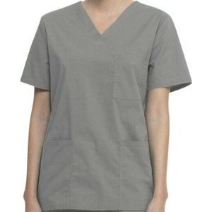 Unisex Plus Size 3XL Stretch V-Neck Medical Scrub Top